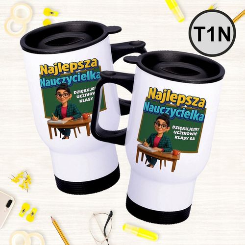 Personalizowany Kubek termiczny dla Wychowawcy Prezent na Dzień Nauczyciela na Arena.pl