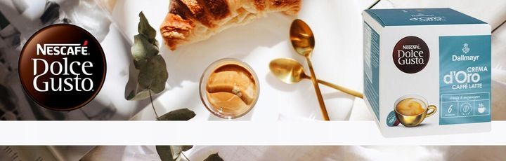 Kawa NESCAFE DOLCE GUSTO DALLMAYR CREMA D'ORO CAFFE LATTE 16 kapsułek zdjęcie 3