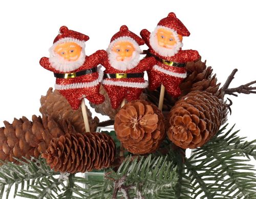 GWIAZDOR MIKOŁAJ NA PIKU 6SZT OZDOBA STROIK na Arena.pl