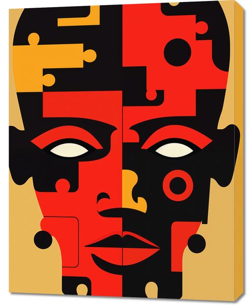 Obraz 70x90cm Puzzle Tożsamości zdjęcie 1