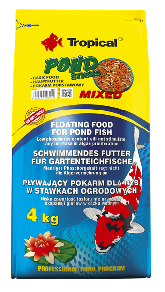 TROPICAL Pond Sticks Mixed 4kg zdjęcie 1
