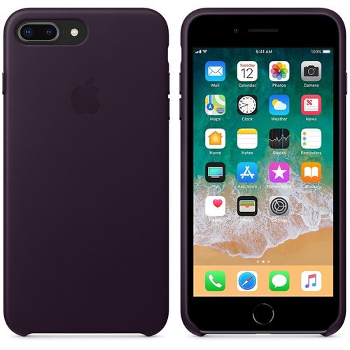 Apple iPhone 8 Plus / 7 Plus Leather Case - Dark Aubergine na Arena.pl
