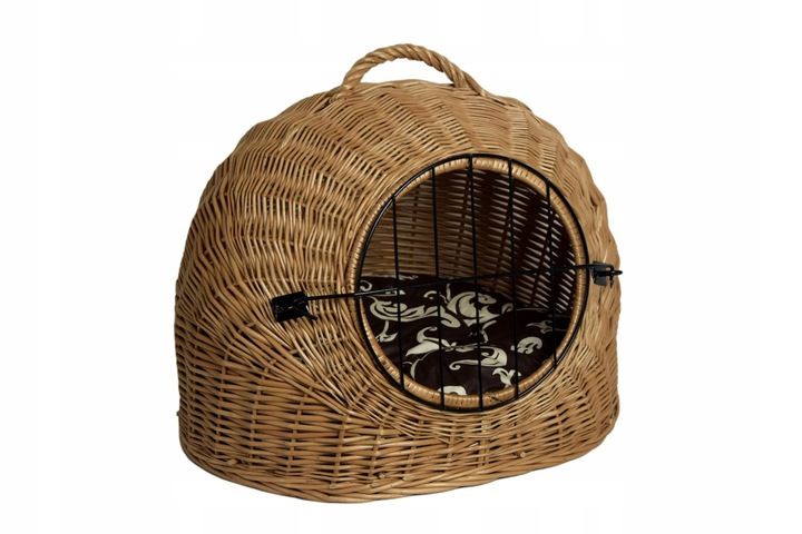 Transporter wiklinowy BUDA dla kota + poduszka zdjęcie 10