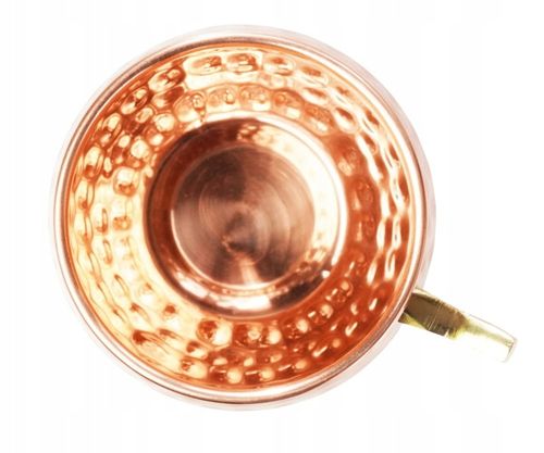 Miedziany kubek młoteczkowany z Indii 500 ml Gisane na Arena.pl