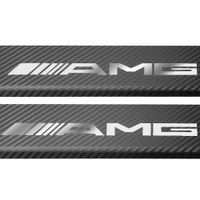 Listwa progowa MERCEDES C COUPE C205 AMG Stal nierdzewna 304 carbon 2szt