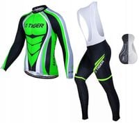 Getry Spodnie Rowerowe Bluza Ocieplany Zestaw Męski Z Wkładką Żelową 3XL