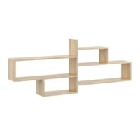 Nowoczesna półka na ścianę, regał wiszący, 170x18x68, dąb, mat | TYLETEGOTU