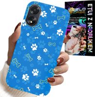 ETUI DO OPPO A78 5G / A58 5G - ŁAPKI KOŚCI PIES PATROL WZORY DLA DZIECI