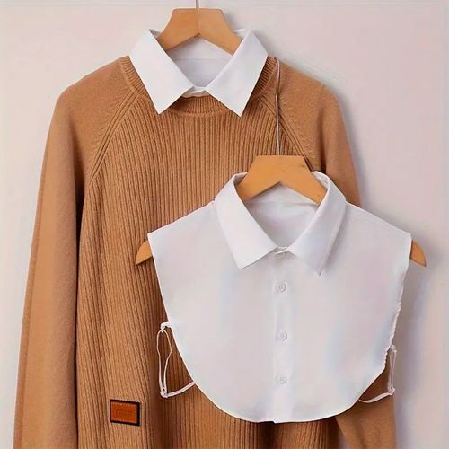 KOŁNIERZ Z ZAPIĘCIEM BIAŁA FAŁSZYWA DAMSKA KOSZULA BIAŁY KOŁNIERZYK na Arena.pl