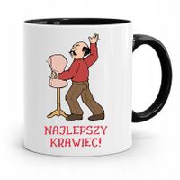 Kubek Czarny Dla Krawca Najlepszy Krawiec Prezent Z Nadrukiem Ze Zdjęciem