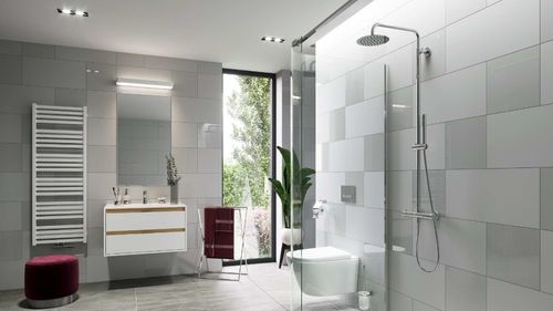 Termo Round zestaw prysznicowy termostatyczny, czarny mat na Arena.pl