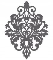 Z16 Zawieszka AŻUR ozdoba dekoracja GLAMUR szary