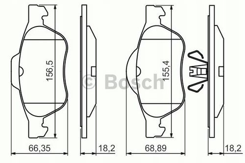 KLOCKI HAM PRZOD 156X66 / 155X69 na Arena.pl