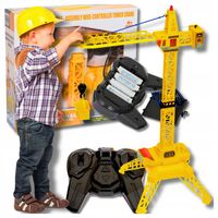 STEROWANY Mega DŹWIG ŻURAW dźwięk LED PILOT duży żuraw super zabawka