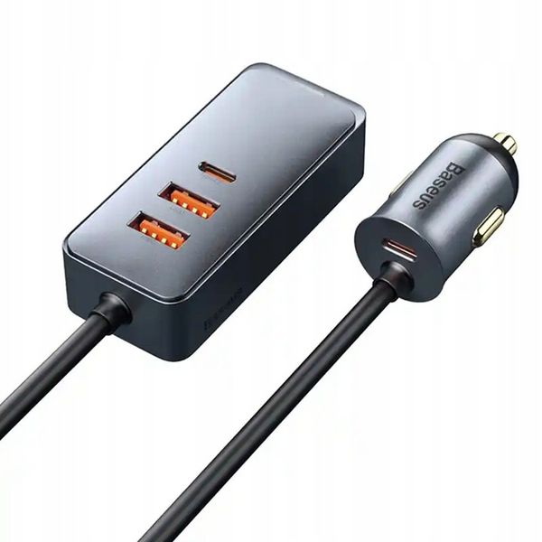 Ładowarka samochodowa Baseus Share Together 2x USB, 2x USB-C, 120W zdjęcie 1