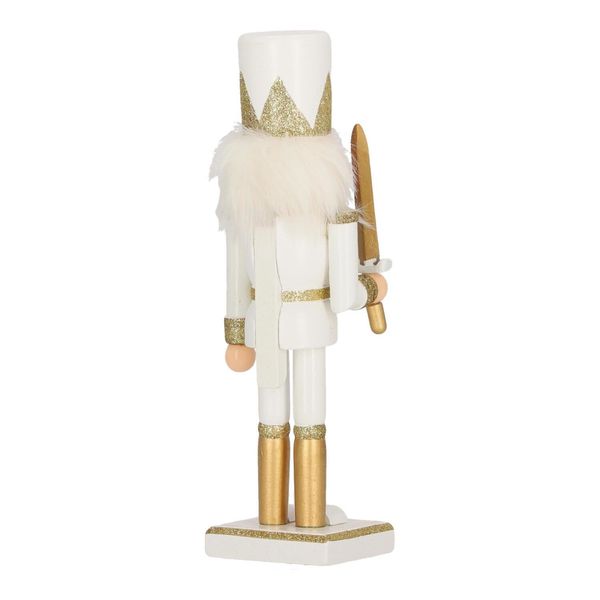 Dziadek do orzechów William 4 25cm biały zdjęcie 5