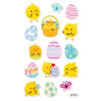 NAKLEJKI Z PIANKI ŚWIECĄCE W CIEMNOŚCI - KURCZACZKI DPPI-029 DP CRAFT