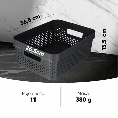 Curver Pojemnik Pudełko Ażurowe Eko 11 L Szary na Arena.pl