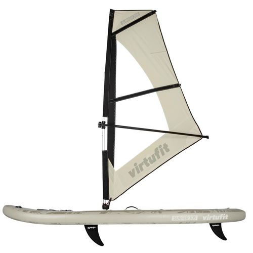 Deska SUP VirtuFit Surfer 305 – piaskowy beż, osłona przeciwwiatrowa, akcesoria na Arena.pl