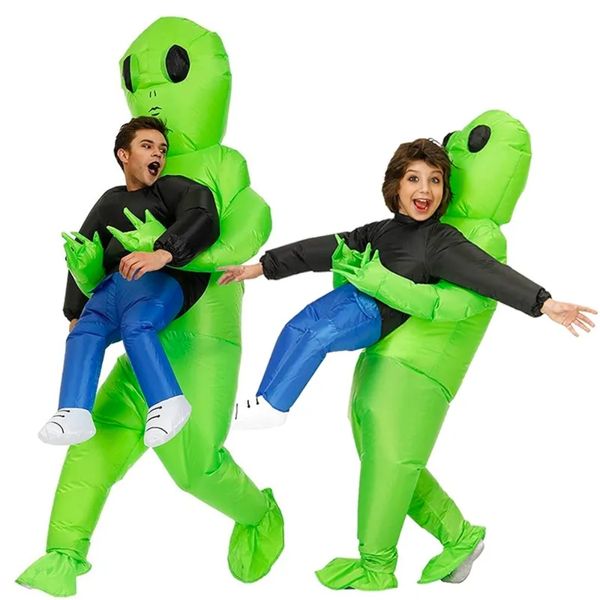 Kostium alien UFO kosmita dmuchany przebranie strój Halloween samopompujący zdjęcie 5