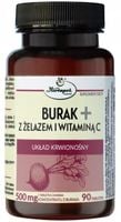 BURAK z żelazem i witaminą C UKŁAD KRWIONOŚNY 90 kapsułek