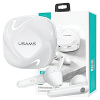 usams słuchawki bluetooth 5.0 tws sdseries bezprzewodowe biały/white