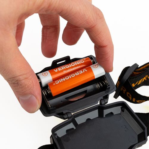 Latarka czołowa LED VERGIONIC 3W – na baterie. regulowana opaska na Arena.pl