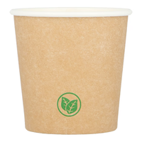 kubki papierowe bez plastiku do espresso 100ml  kraft love nature