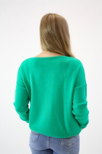 Sweter z brokatową aplikacją Vini Zielony S/M na Arena.pl