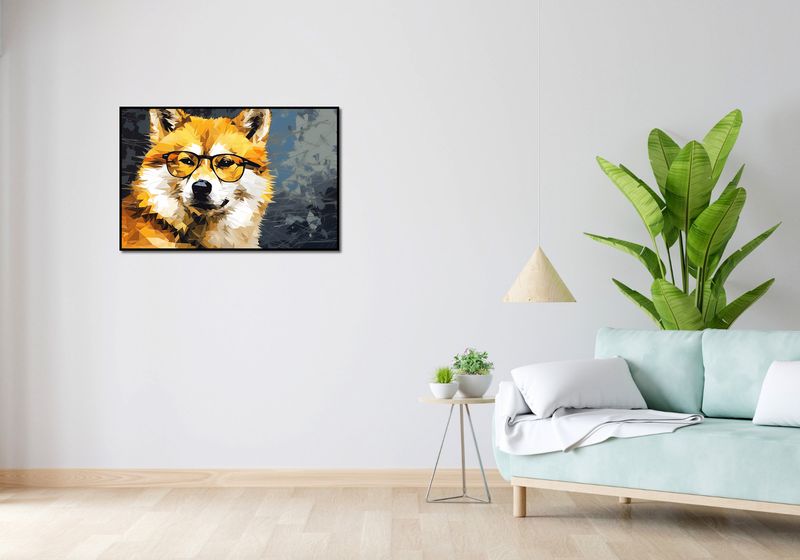 Plakat 91,5x60cm Intelektualny Psiak zdjęcie 4