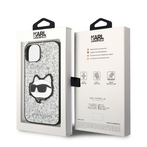 Etui Karl Lagerfeld do iPhone 15, iPhone 14, iPhone 13, Srebrny na Arena.pl