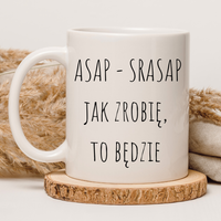 CHAMSKI KUBEK BEZ CENZURY | ŚMIESZNY PREZENT | DO PRACY BIURA DOMU | 330 ml