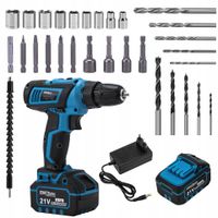 Wiertarko wkrętarka akumulatorowa21v 2ah 2x bateria zestaw KD3355