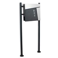 18439   Skrzynka pocztowa z okienkami grafitowa stojąca