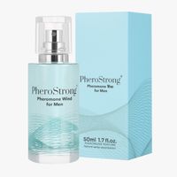 PHEROSTRONG WIND MĘSKIE PERFUMY Z FEROMONAMI ŚWIEŻE TRWAŁE ZMYSŁOWE 50ML