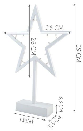 Dekoracja LED - gwiazda na Arena.pl