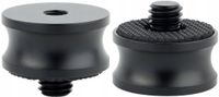 adapter tuleja redukcja 1/4" na 3/8" statywowa aluminiowa z gumą 22 mm