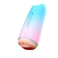 masturbator wibrujący glow touch podwójny kanał silikonowy 22 cm