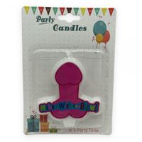 świeczka party penis candle xl pink