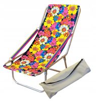 LEŻAK PLAŻOWY SKŁADANY DO TORBY ALUM. do 150 kg