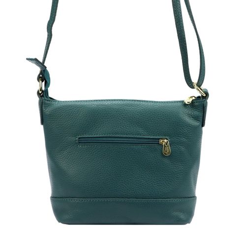 Miejska Skórzana pojemna damska listonoszka torebka na ramię MiaMore na Arena.pl