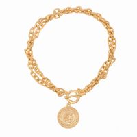 naszyjnik łańcuch z monetą (c15/mon/25au)