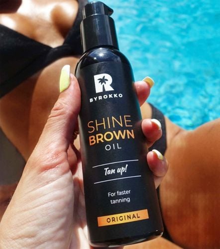 Byrokko Shine Brown Oil Olejek + Rękawica na Arena.pl