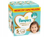 Pieluchy PAMPERS Premium Care Monthly Box 5 Junior (148 szt.)