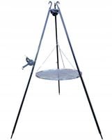 GRILL TRÓJNÓG OGRODOWY OGNISKOWY 191 STOJAK I RUSZT NIERDZEWNY NAD