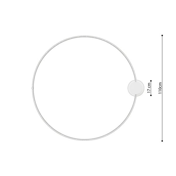 Plafon RIO 110 czarny LED 3000K zdjęcie 10