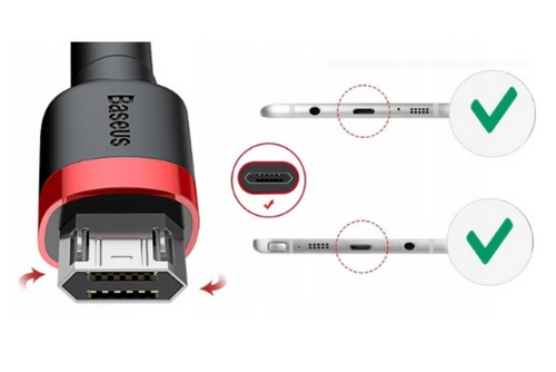 KABEL MICRO USB BASEUS CAFULE 1.5 A 2m CZERWONY na Arena.pl