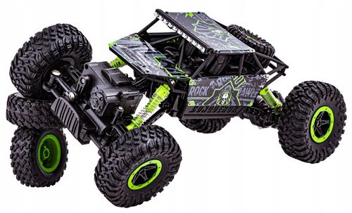 Samochód Auto RC ROCK CRAWLER 2.4 GHz 1:18 Zielony Zdalnie Sterowany na Arena.pl