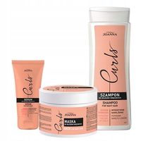 Zestaw 3x Joanna Curls do pielęgnacji włosów kręconych