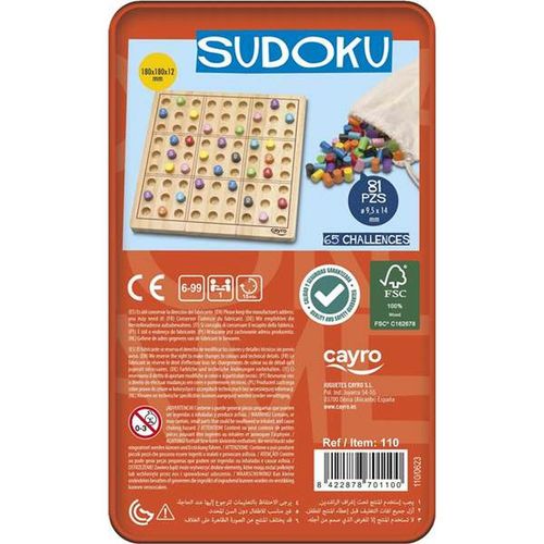 Sudoku Cayro 18 x 18 x 1,2 cm 81 Części na Arena.pl